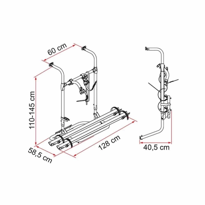 Fiamma Simple Plus 200 Bisiklet Taşıyıcısı