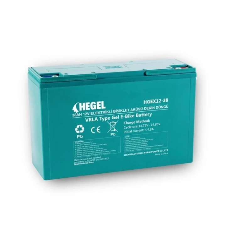 Hegel 38Ah 12V Elektrikli Bisiklet Aküsü