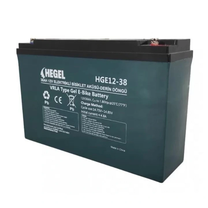 Hegel 38Ah-12V Elektrikli Bisiklet - Sandalye Aküsü Dzm Akü