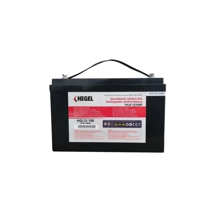 Hegel Lityum Akü 100AH Lifepo4 12.8V 1280WH