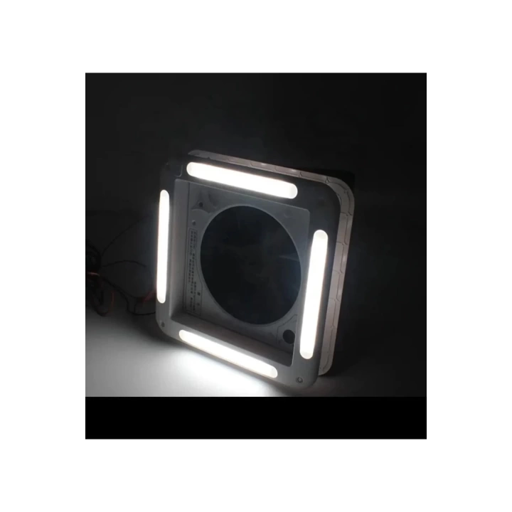 Karavan Tavan Heki 36x36cm Led Işıklı Çift Yönlü Fanlı Sineklikli