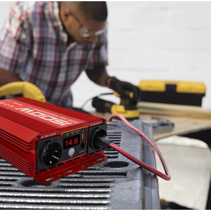 KOBB KBN1500 12V/220V 1500Watt Tam Sinüs Dönüştürücü İnvertör