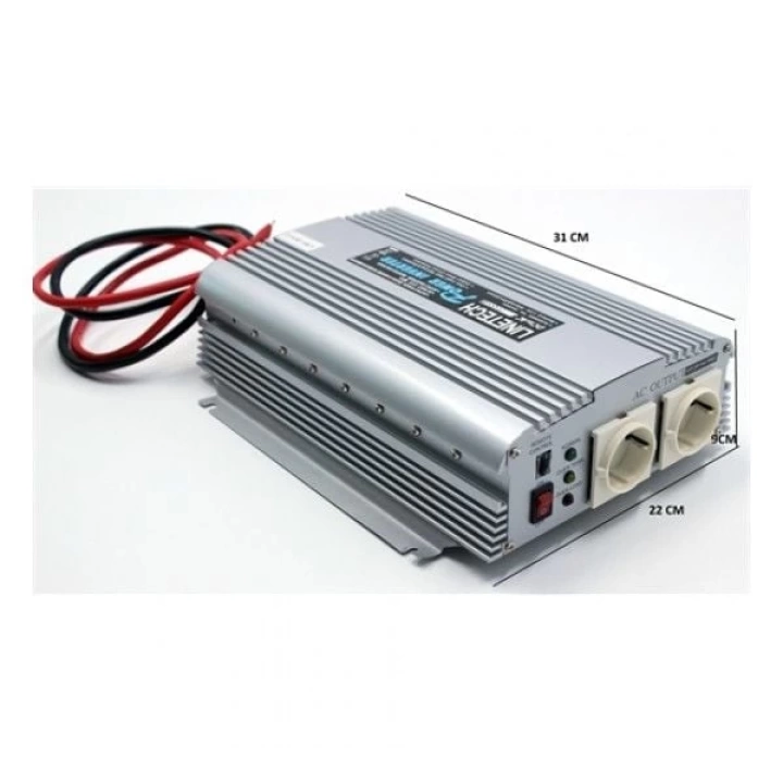 Linetech  12V 1000W Modifiye Sinüs Inverter, Linetech