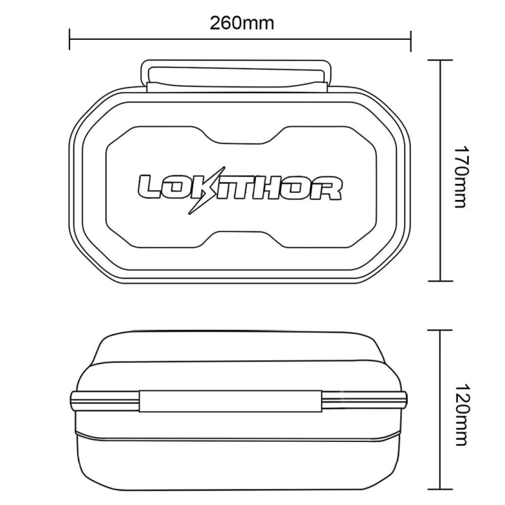 Lokithor CASE003 J Serisi Akü Takviye Cihazları İçin Taşıma Çantası