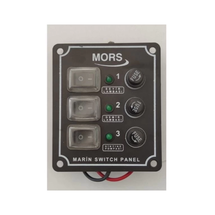 Mors 3’lü Switch Panel - Dikey