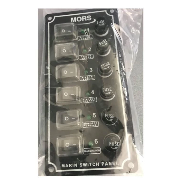 Mors 6’lı Switch Panel - Dikey