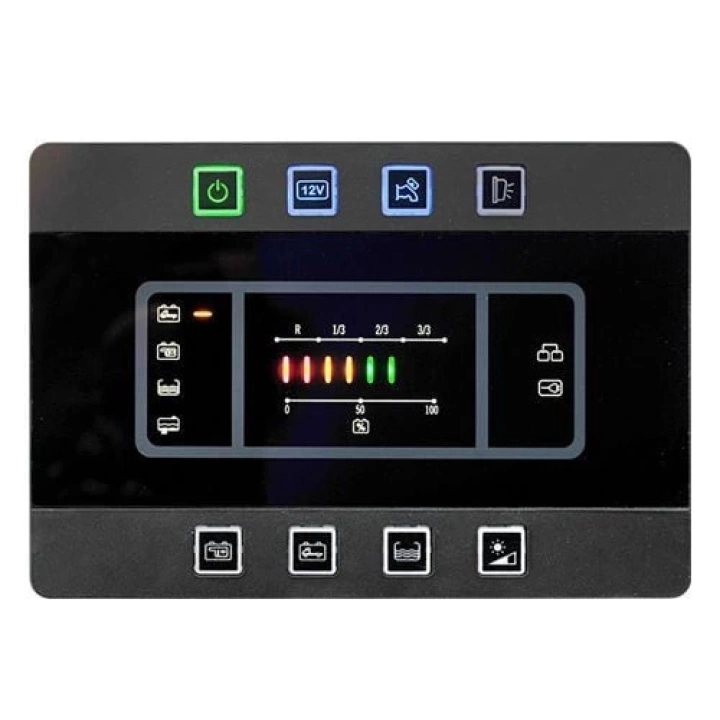 PC180 Kontrol Panel / Şarjlı 10A+10lu Sigorta Kutusu