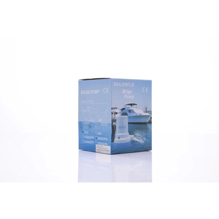 Sailorflo Dikey Sintine Pompası 2000GPH 12V 10A