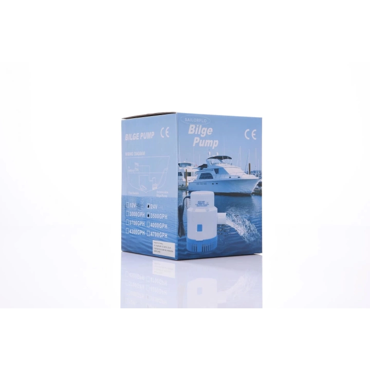 Sailorflo Dikey Sintine Pompası 3500GPH 24V 8A