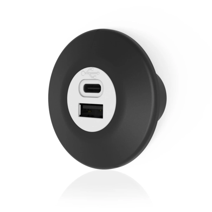 Sanel 12/24V USB - Type C Gömme Şarj Ünitesi (2,1 A)