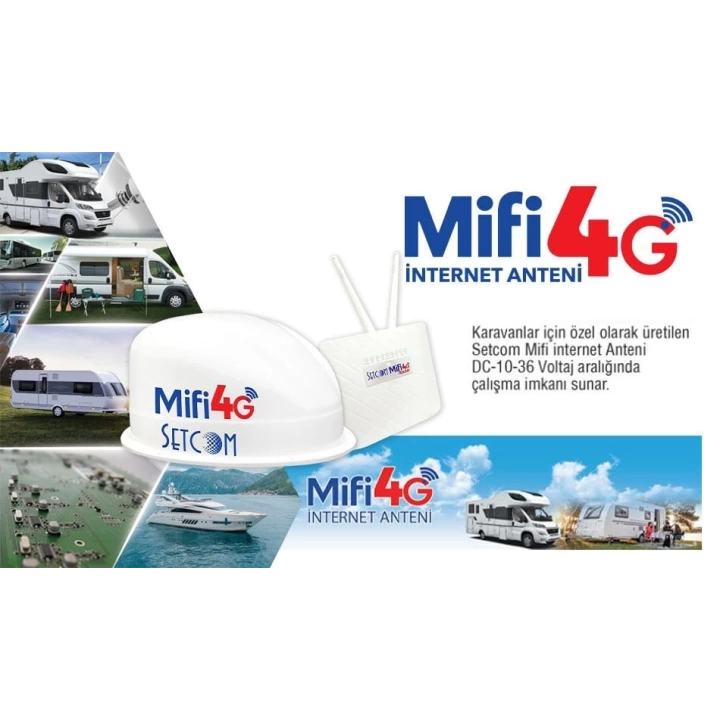 Setcom Karavan Mobil İnternet Anteni STC4500