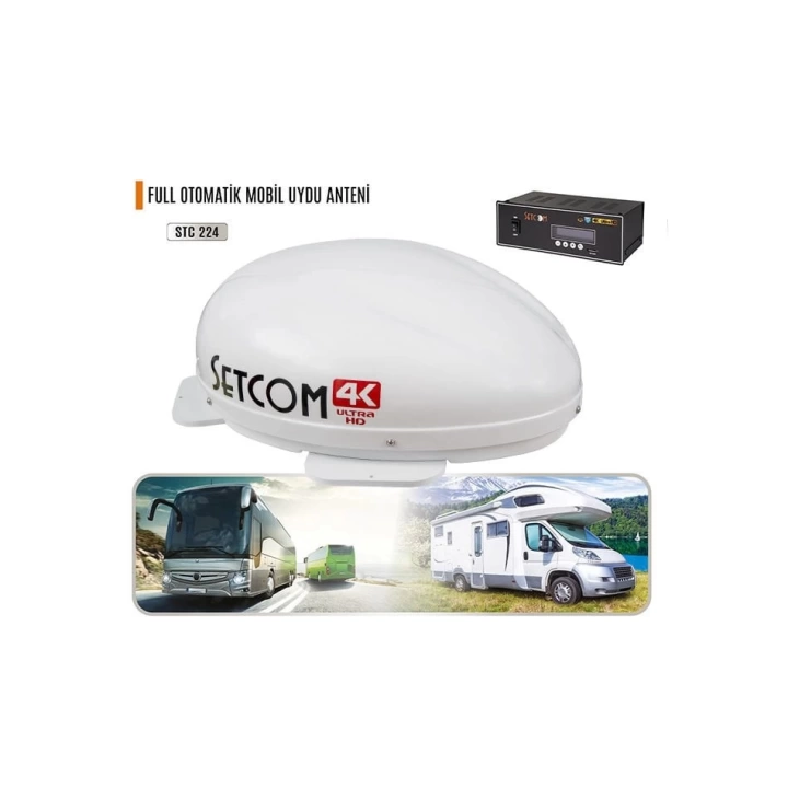 Setcom STC 224 4K Mobil Uydu Anteni