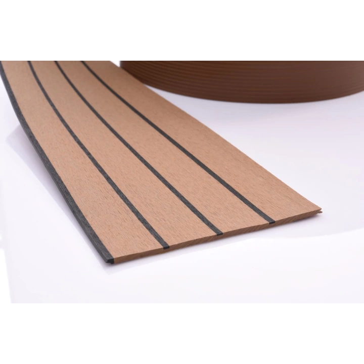 Suni Pvc Tik  Güverte Kaplamaları 25000mm x 190mm x 5mm