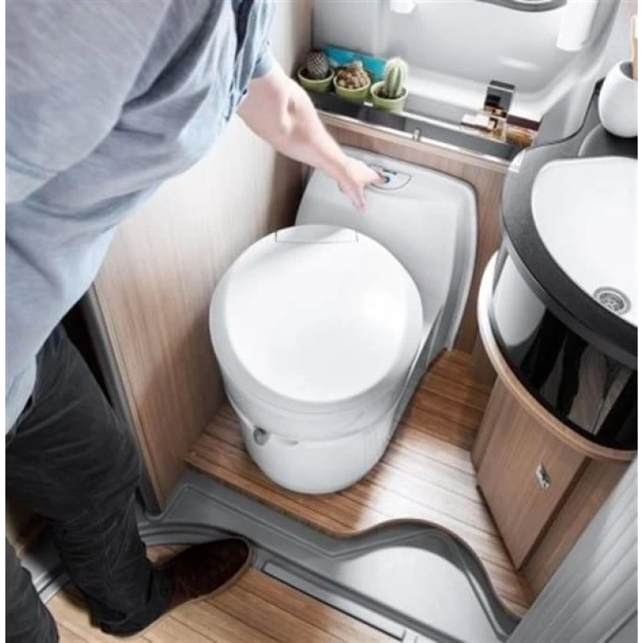 Thetford C223-CS 12V Kasetli Döner Tuvalet (Servis Kapağı Dahil)
