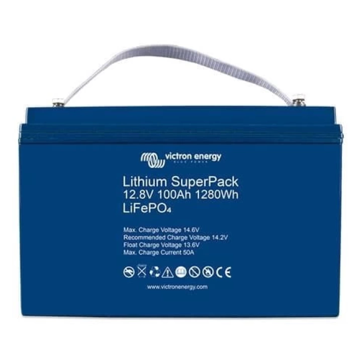 Victron 12,8V 100AH Lithium Akü Battery BMS Dahil, BAT512110710