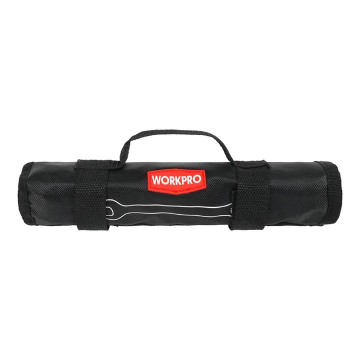 WORKPRO WP202575 8-19mm 8 Parça CR-V Profesyonel Kombine Anahtar Takımı + Bez Taşıma Kılıfı