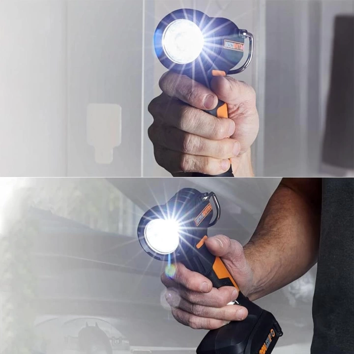 Worx WX025.9 20Volt 160/350 Lümen Profesyonel Çok Fonksiyonlu Led Fener (Akü Dahil Değildir)