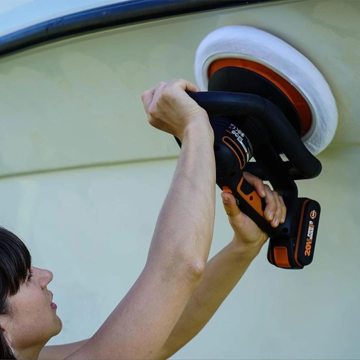WORX WX856.9 20Volt 254MM Şarjlı Orbital Polisaj Makinesi (Akü Dahil Değildir)