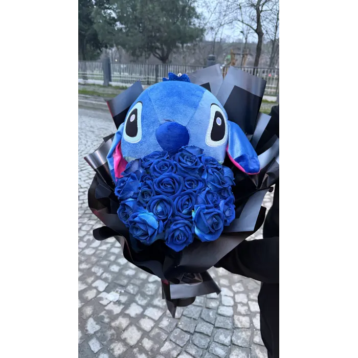 Stitch mega boy gül buketi