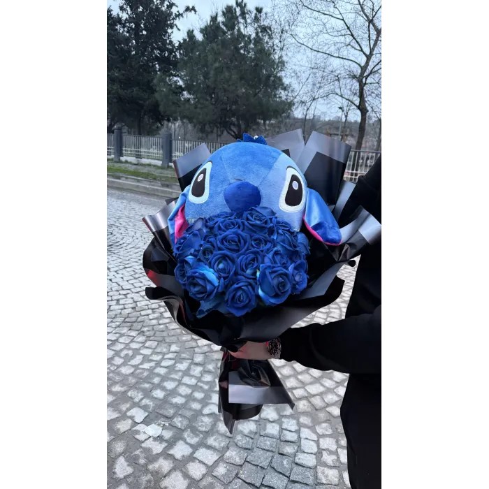 Stitch mega boy gül buketi