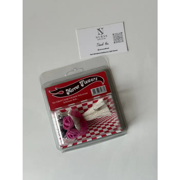 MİRROR FLOWERS ( arkası aynalı)