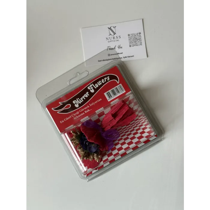 MİRROR FLOWERS ( arkası aynalı)