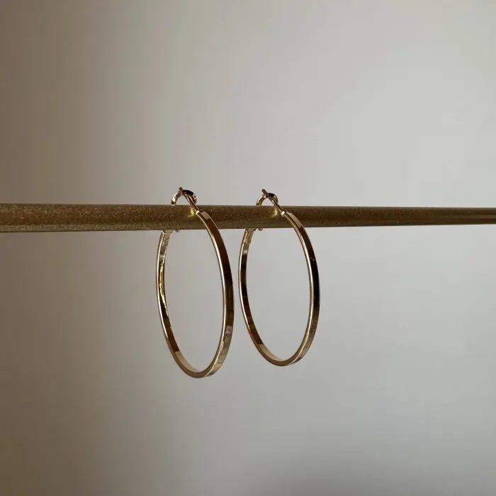 ÇELİK HALKA KÜPE GOLD