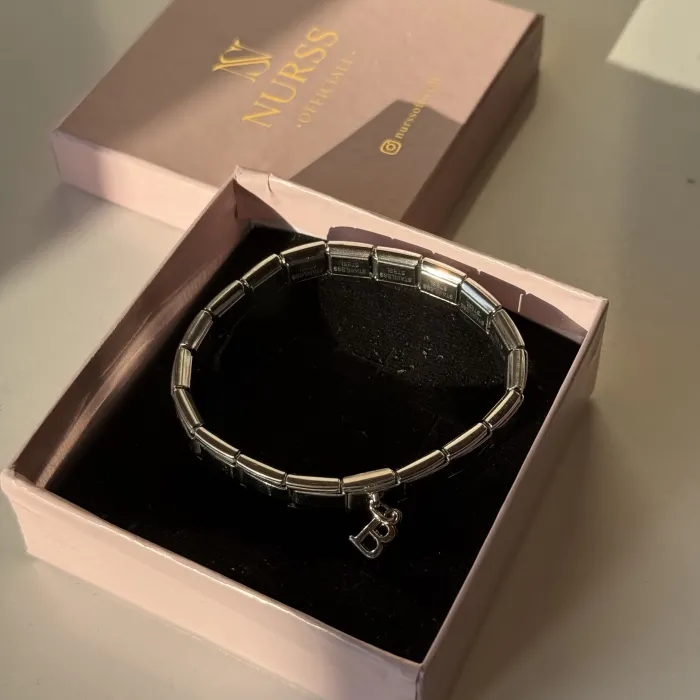 ÇELİK İTALYAN HARFLİ BİLEKLİK (tek adet)