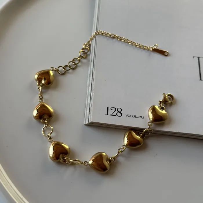 Çelik kalp bileklik