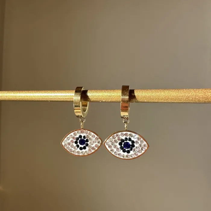 ÇELİK OVAL NAZAR KÜPE