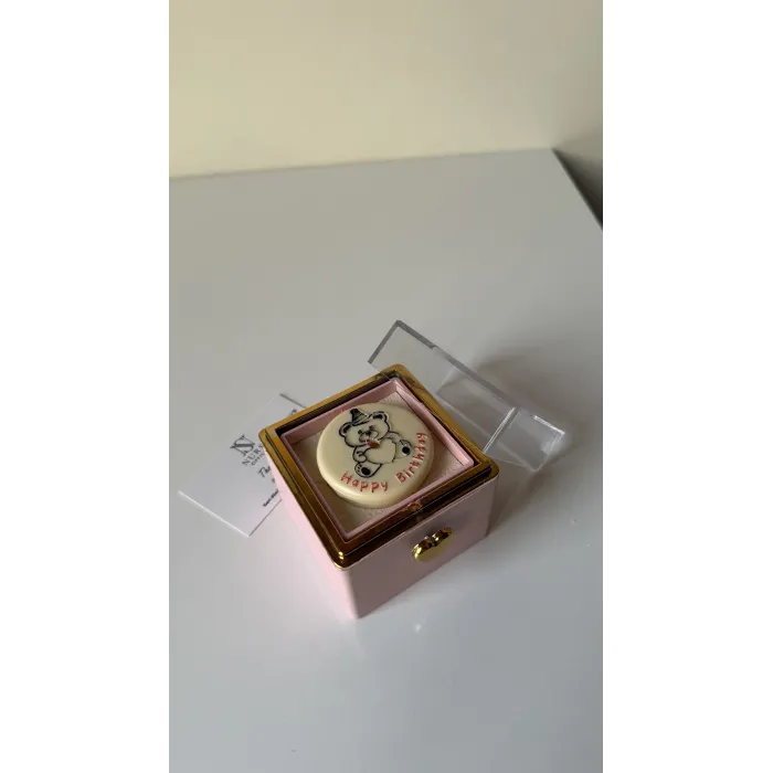 Doğum günü/ üflemeli dönen kutu (pembe)