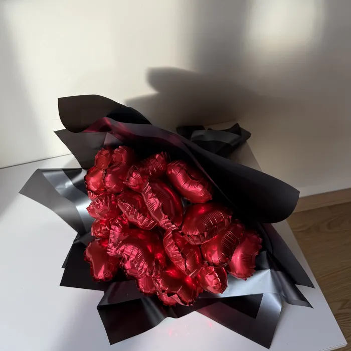 Kalpli balon buketi mega boy