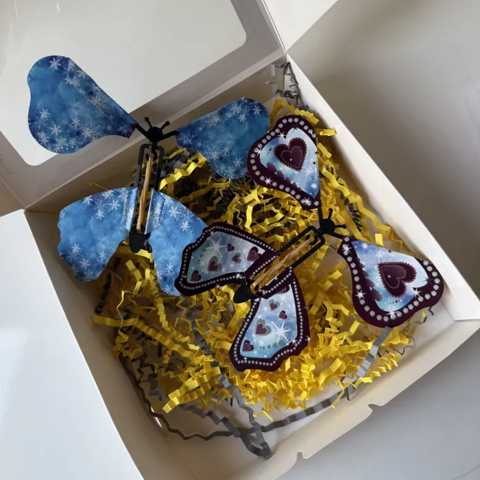 UÇAN KELEBEKLİ HEDİYE KUTUSU