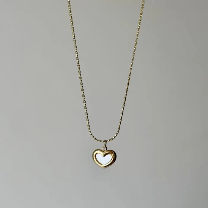 MİNİMAL KALP KOLYE