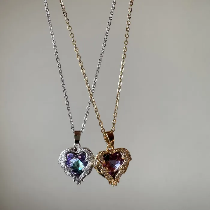 OKYANUSUN KALBİ ÇELİK KOLYE