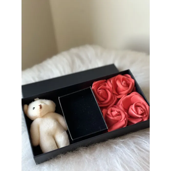 ÖZEL GÜLLÜ AYICIKLI KUTU