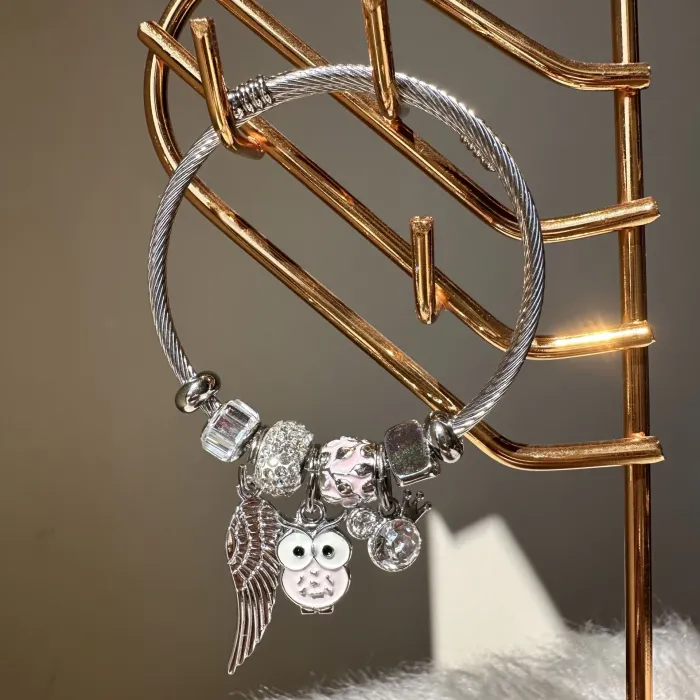 PEMBE BAYKUŞ ÇELİK BİLEKLİK