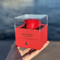 ÇEKMECELİ GÜLLÜ TAKI KUTUSU