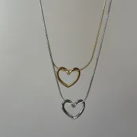 ÇELİK DÜĞÜM KALP KOLYE