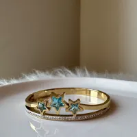 ÇELİK KELEPÇE BİLEKLİK MAVİ YILDIZ