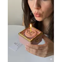 Doğum günü/ üflemeli dönen kutu (pembe)