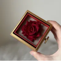 DÖNEN GÜLLÜ KUTU KIRMIZI