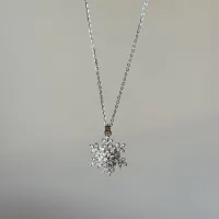 Dönen kar tanesi Çelik kolye