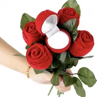 GÜL ŞEKLİNDE YÜZÜK KUTUSU