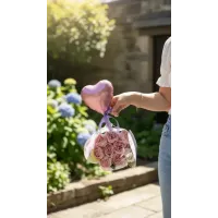 Kelebek çantalı buket