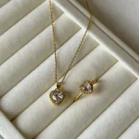 KOLYE VE YÜZÜK SET GOLD RENK