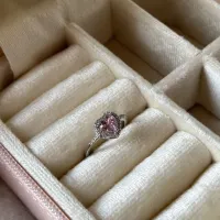 LOVE KALP YÜZÜK PEMBE