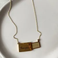 LOVE NOTLU ÇELİK KOLYE