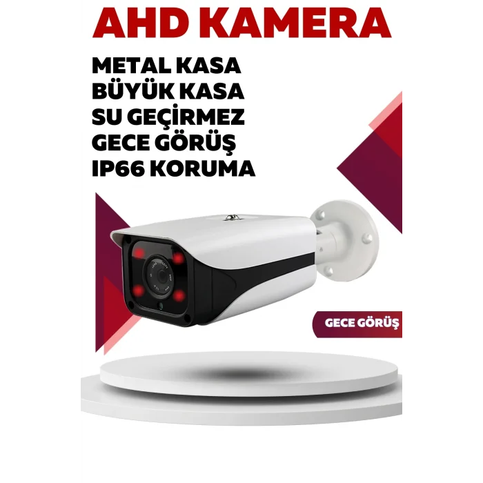 İrtech-6 Kameralı Güvenlik Kamera Seti Metal-Gece Görüşlü-Su Geçirmez-Tak Çalıştır G09