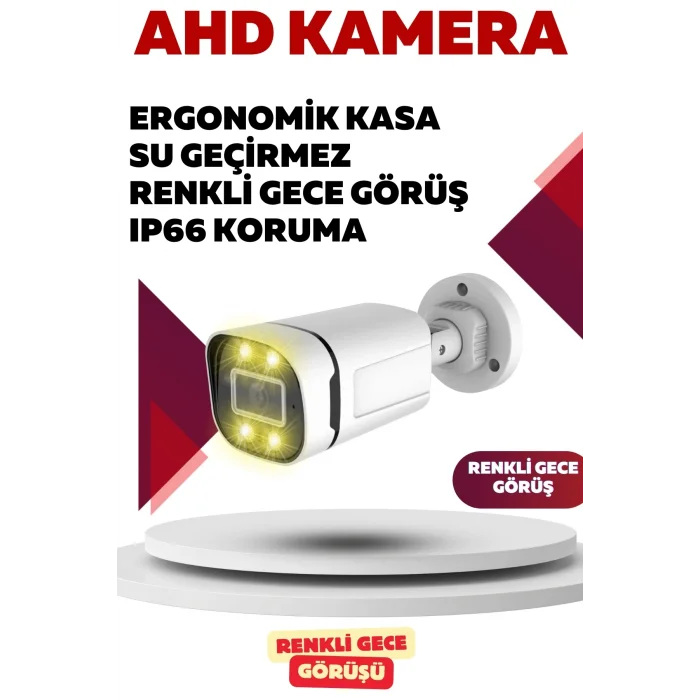 İrtech 15 Kameralı Güvenlik Kamera Seti -Renkli Gece Görüşlü-Su Geçirmez-Tak Çalıştır G12